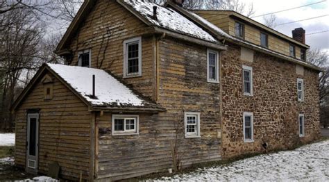 cuckold town|Bucks County demolishes old stone building at Route 413 corner.